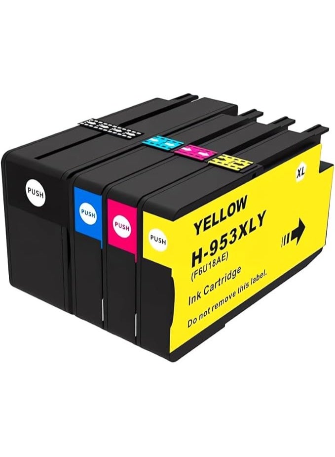 مجموعة خراطيش حبر  HP 953XL (أسود / سماوي / أصفر / أرجواني) - Image 2